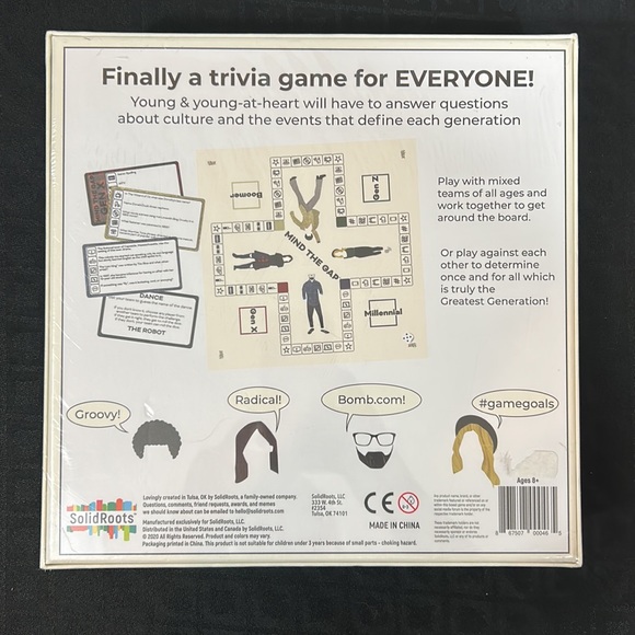 SolidRoots, Mind The Gap, Trivia Game For The Generations NWT - Picture 2 of 9